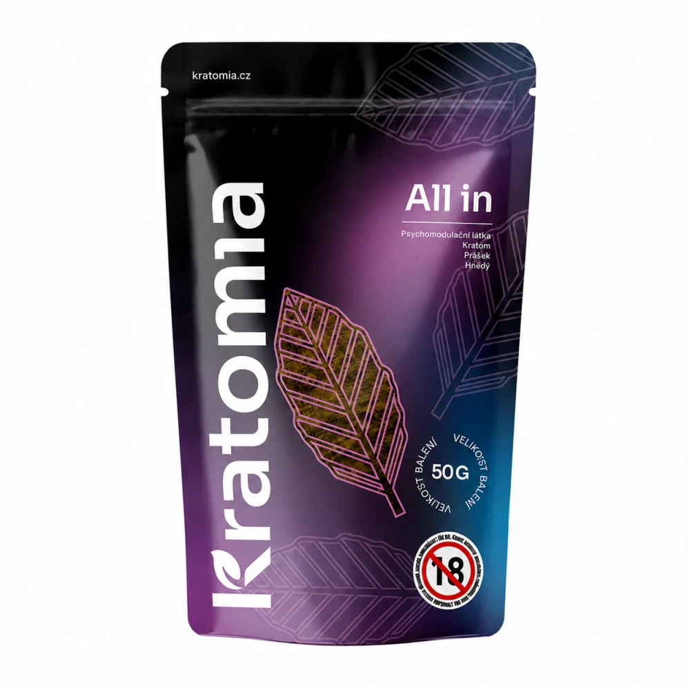 KRATOM - HNĚDÝ - ALL IN - KRATOMIA - 50 g